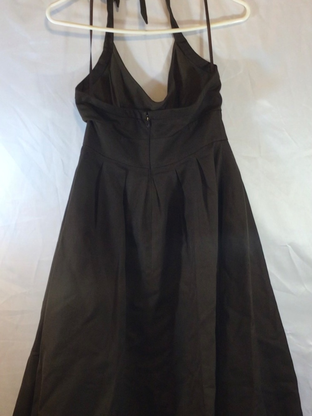 J.Crew Fit & Flare Halter Dress Size 2 100% Cotton Full Skirt Preppy Cocktail - Picture 4 of 15